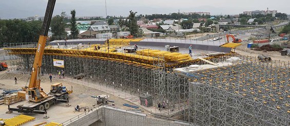 Cimbra de tablero de puente ENKOFORM HMK en cimbra cuajada