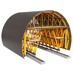 Carro de cimbra MK para túnel en mina