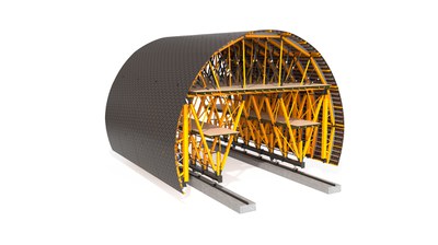 Carro de cimbra MK para túnel en mina
