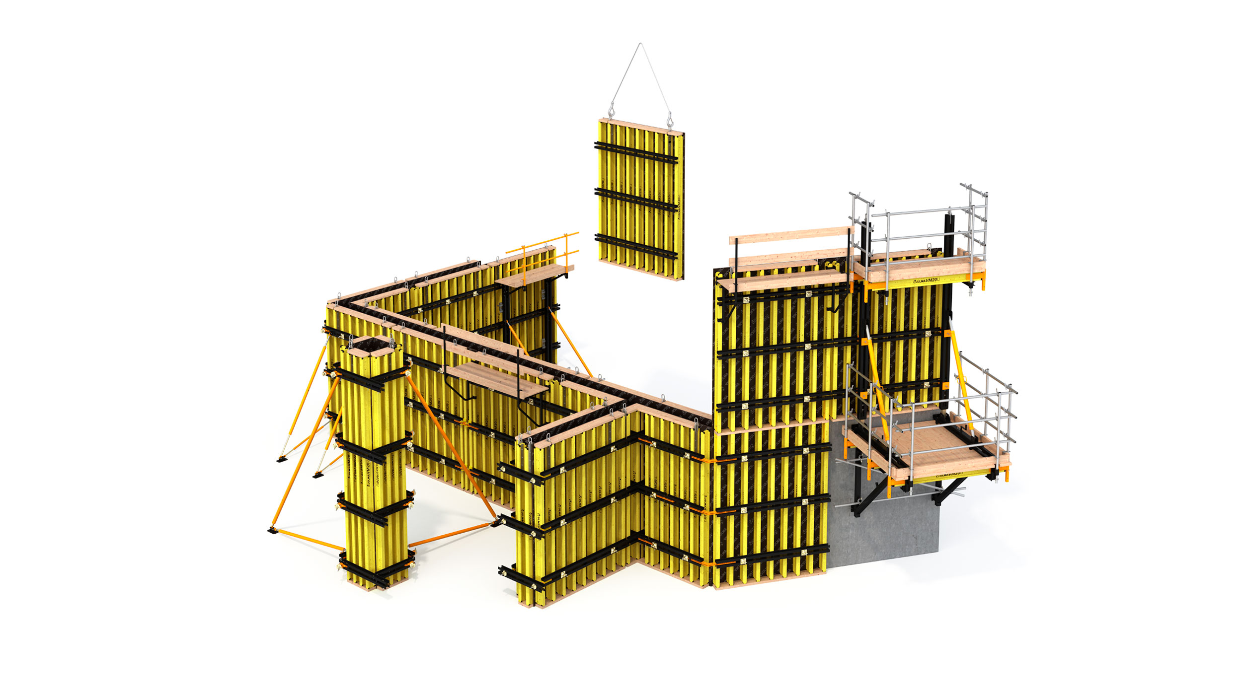 Máxima flexibilidad y adaptación a estructuras verticales en edificación y obra civil. Excelentes acabados de concreto.
