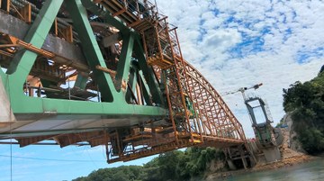 Puente Boca del Cerro, en tramo I del Tren Maya.