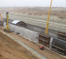 Túnel Villamuriel de Cerrato, Valladolid, España