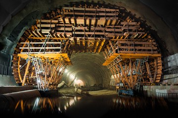 La construcción del túnel de carretera más largo de Polonia con el carro de cimbra MK